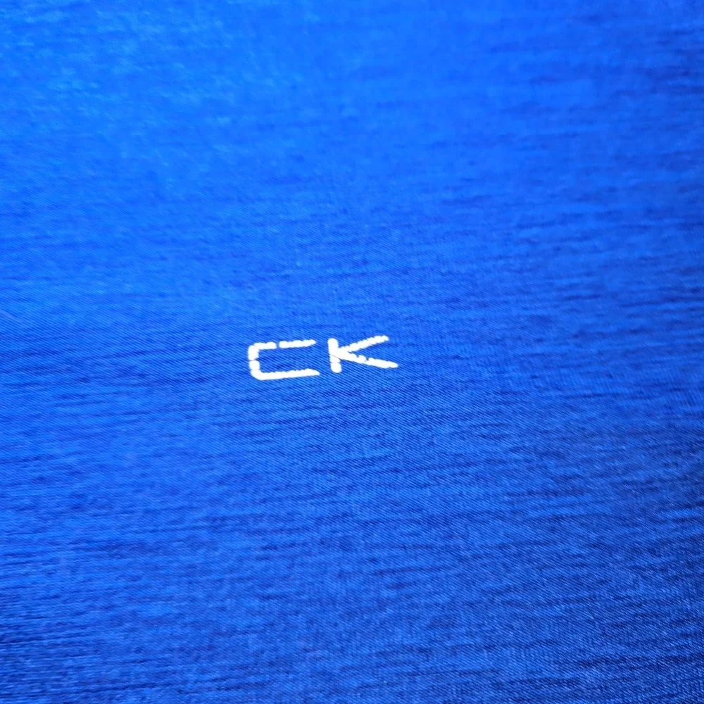 Calvin Klein Performance Men XL 1/4 Zip Pullover Blue Gorpcore Athletic Shirt